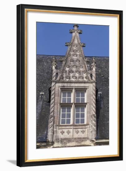 Architectural Detail from Chateau De La Motte-Glain, La Chapelle-Glain, Pays De La Loire, France-null-Framed Giclee Print