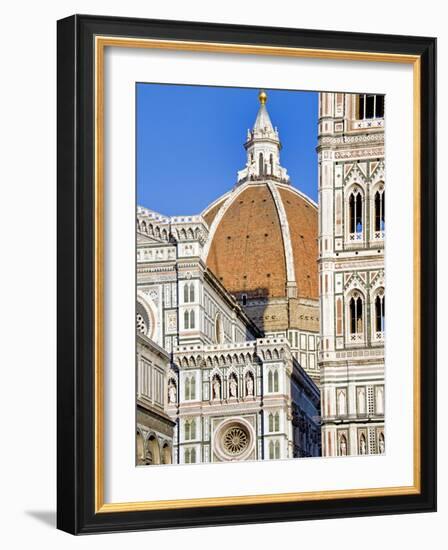 Architectural Detail of a Cathedral, Duomo Santa Maria Del Fiore, Florence, Tuscany, Italy-null-Framed Photographic Print