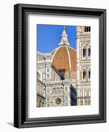 Architectural Detail of a Cathedral, Duomo Santa Maria Del Fiore, Florence, Tuscany, Italy-null-Framed Photographic Print