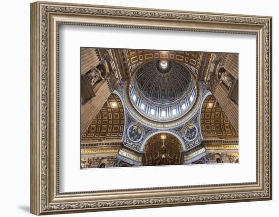 Architectural Detail of the Interior of St. Peter's Basilica, Vatican City, the Vatican.-Cahir Davitt-Framed Photographic Print