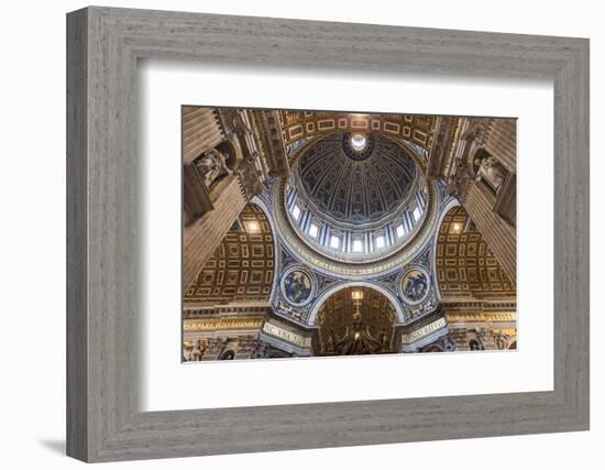 Architectural Detail of the Interior of St. Peter's Basilica, Vatican City, the Vatican.-Cahir Davitt-Framed Photographic Print