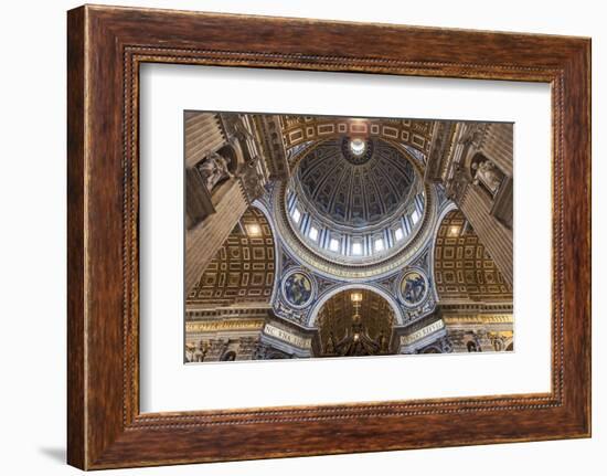 Architectural Detail of the Interior of St. Peter's Basilica, Vatican City, the Vatican.-Cahir Davitt-Framed Photographic Print