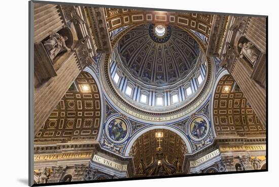 Architectural Detail of the Interior of St. Peter's Basilica, Vatican City, the Vatican.-Cahir Davitt-Mounted Photographic Print