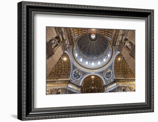 Architectural Detail of the Interior of St. Peter's Basilica, Vatican City, the Vatican.-Cahir Davitt-Framed Photographic Print