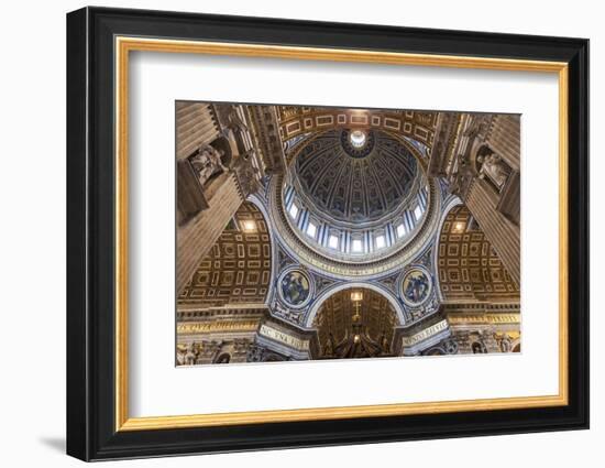 Architectural Detail of the Interior of St. Peter's Basilica, Vatican City, the Vatican.-Cahir Davitt-Framed Photographic Print