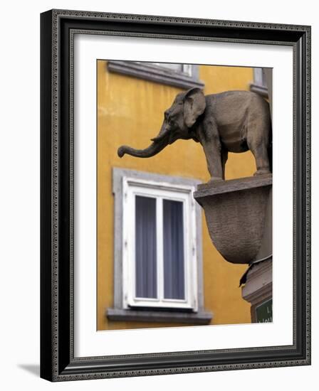 Architectural Detail, Steyr, Austria-Walter Bibikow-Framed Photographic Print