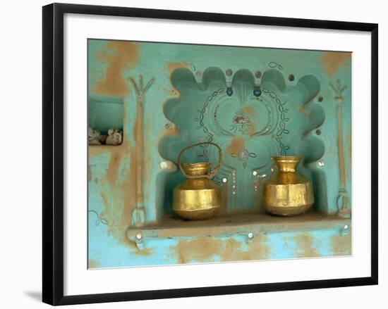 Architectural Detail, Tonk Region, Rajasthan, India-Bruno Morandi-Framed Photographic Print