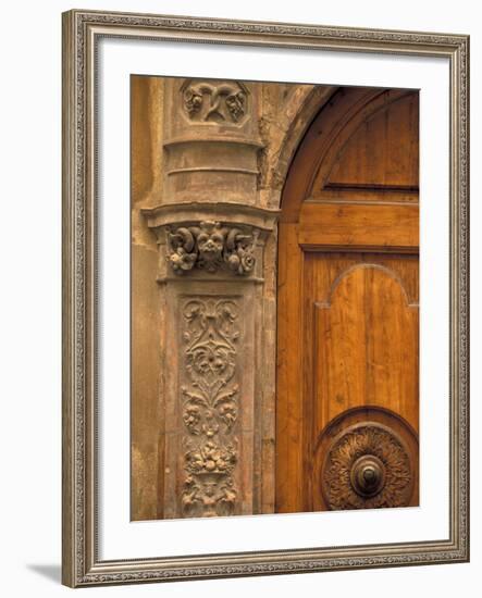 Architectural Detail, Tuscany, Italy-Walter Bibikow-Framed Photographic Print