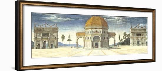 Architectural Detail-Pietro Perugino-Framed Art Print