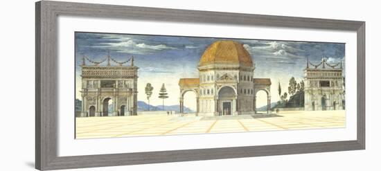 Architectural Detail-Pietro Perugino-Framed Art Print