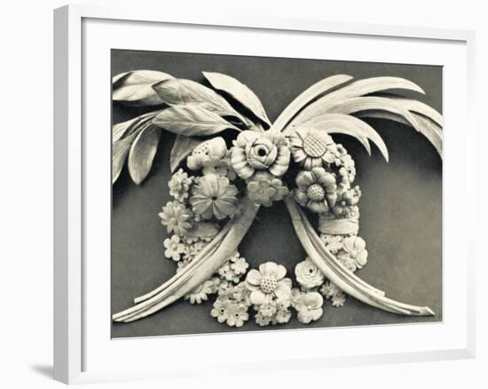 Architectural Details - Carving by Grinling Gibbons-null-Framed Photographic Print