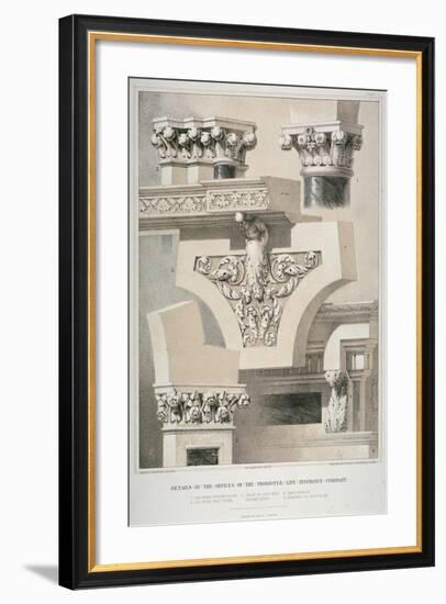 Architectural Details, Fleet Street, City of London, 1861-Robert Dudley-Framed Giclee Print