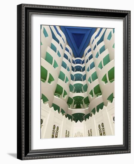 Architectural Details Inside Burj Al Arab Hotel, Dubai, United Arab Emirates-Keren Su-Framed Photographic Print