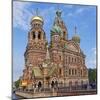 Architectural Details of a Church, Church of the Savior on Blood, St. Petersburg, Russia-null-Mounted Photographic Print