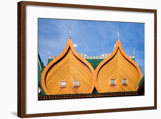 Architectural Details of the Wooden Residence of Russian Tsars in Kolomenskoye, Moscow, Russia-Gubin Yury-Framed Photographic Print