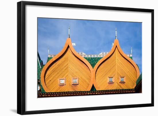 Architectural Details of the Wooden Residence of Russian Tsars in Kolomenskoye, Moscow, Russia-Gubin Yury-Framed Photographic Print