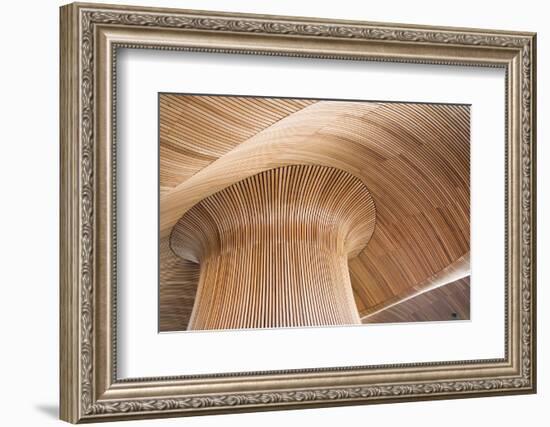 Architectural Details of Welsh Assembly Building, Cardiff Bay, Uk.-DaiPhoto-Framed Photographic Print