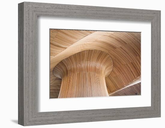 Architectural Details of Welsh Assembly Building, Cardiff Bay, Uk.-DaiPhoto-Framed Photographic Print