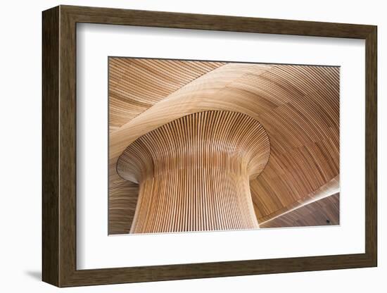 Architectural Details of Welsh Assembly Building, Cardiff Bay, Uk.-DaiPhoto-Framed Photographic Print