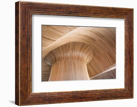 Architectural Details of Welsh Assembly Building, Cardiff Bay, Uk.-DaiPhoto-Framed Photographic Print