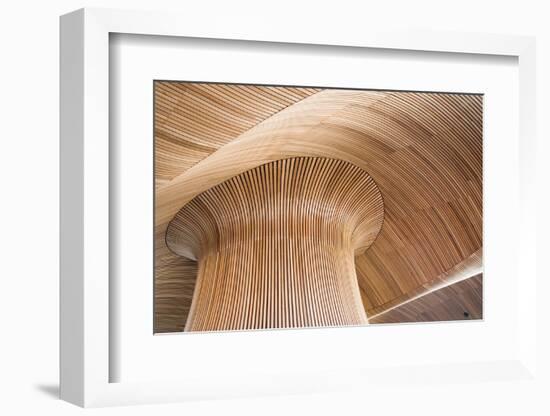 Architectural Details of Welsh Assembly Building, Cardiff Bay, Uk.-DaiPhoto-Framed Photographic Print