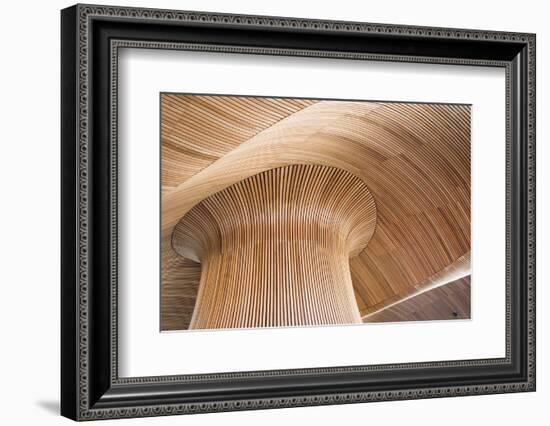 Architectural Details of Welsh Assembly Building, Cardiff Bay, Uk.-DaiPhoto-Framed Photographic Print