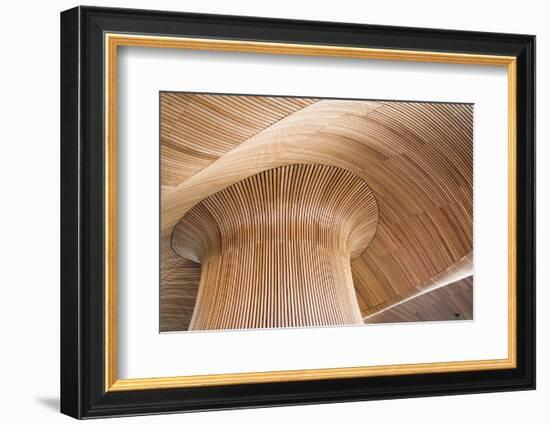 Architectural Details of Welsh Assembly Building, Cardiff Bay, Uk.-DaiPhoto-Framed Photographic Print