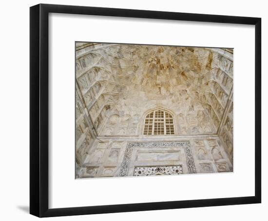 Architectural details, Taj Mahal, Agra, India-Adam Jones-Framed Photographic Print