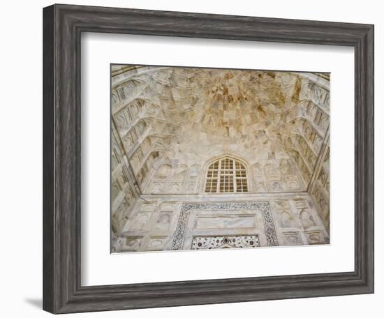 Architectural details, Taj Mahal, Agra, India-Adam Jones-Framed Photographic Print