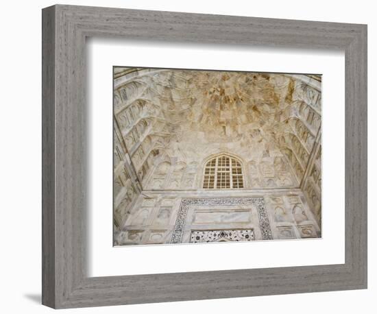 Architectural details, Taj Mahal, Agra, India-Adam Jones-Framed Photographic Print