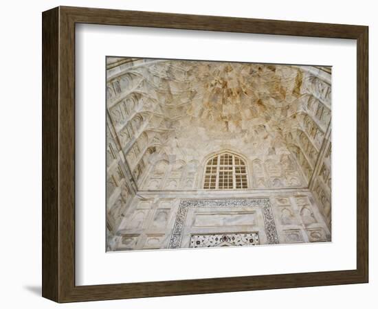 Architectural details, Taj Mahal, Agra, India-Adam Jones-Framed Photographic Print