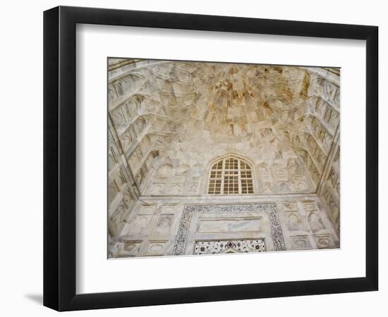 Architectural details, Taj Mahal, Agra, India-Adam Jones-Framed Photographic Print