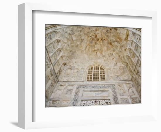 Architectural details, Taj Mahal, Agra, India-Adam Jones-Framed Photographic Print