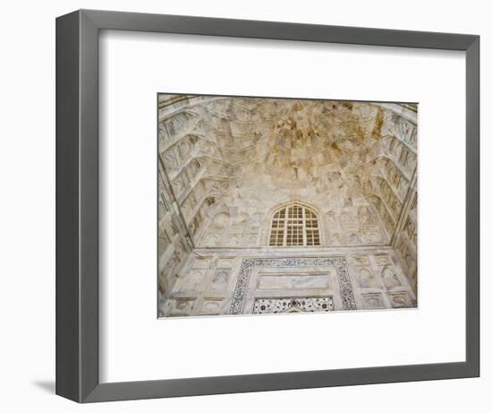 Architectural details, Taj Mahal, Agra, India-Adam Jones-Framed Photographic Print