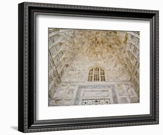 Architectural details, Taj Mahal, Agra, India-Adam Jones-Framed Photographic Print