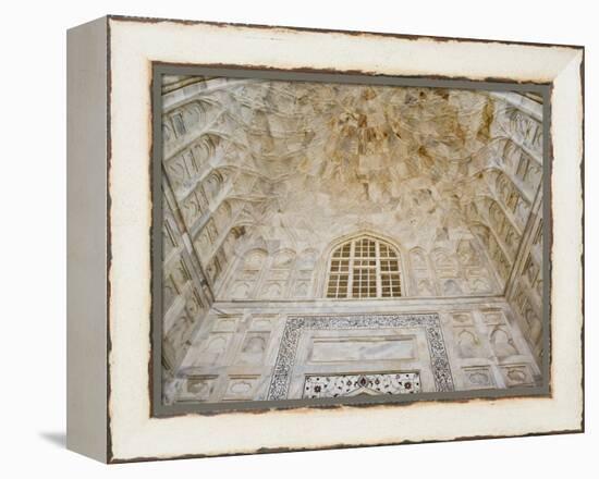 Architectural details, Taj Mahal, Agra, India-Adam Jones-Framed Premier Image Canvas