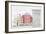 Architectural Drawing of Theatre Building with Cross-Sectional View by H. Monnot-Stapleton Collection-Framed Giclee Print