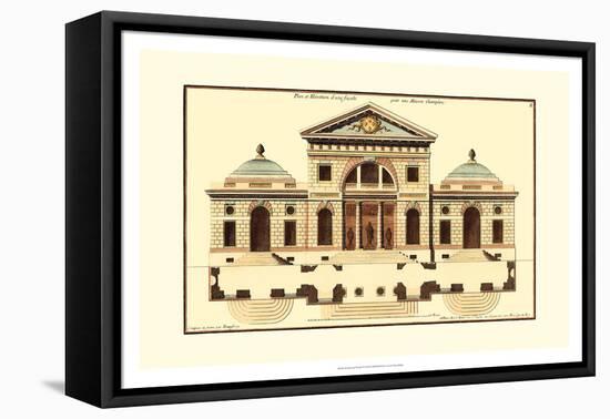 Architectural Facade VI-Jean Deneufforge-Framed Stretched Canvas