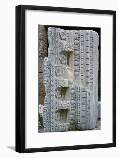 Architectural fragment from the baths of Antoninus Pius, 2nd century-Unknown-Framed Giclee Print