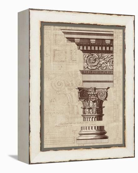 Architectural Rendering I Burlap-Hugo Wild-Framed Stretched Canvas