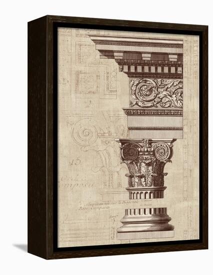 Architectural Rendering I Burlap-Hugo Wild-Framed Stretched Canvas