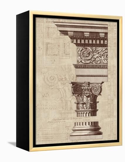 Architectural Rendering I Burlap-Hugo Wild-Framed Stretched Canvas