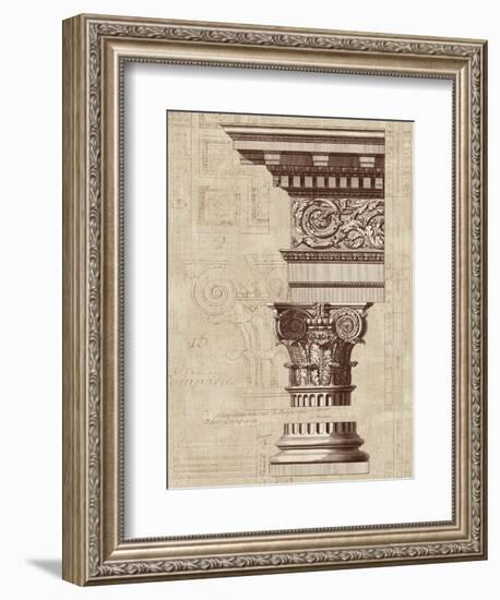 Architectural Rendering I Burlap-Hugo Wild-Framed Art Print