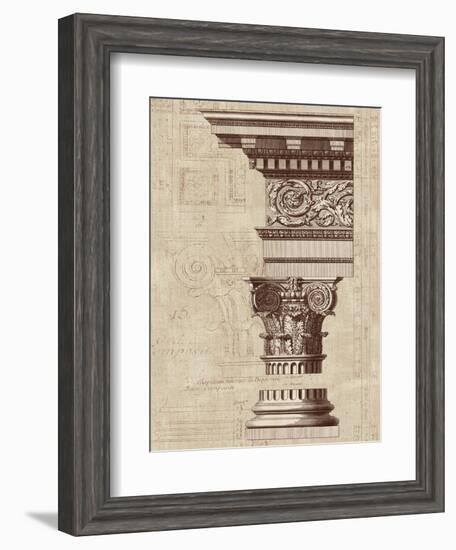 Architectural Rendering I Burlap-Hugo Wild-Framed Art Print