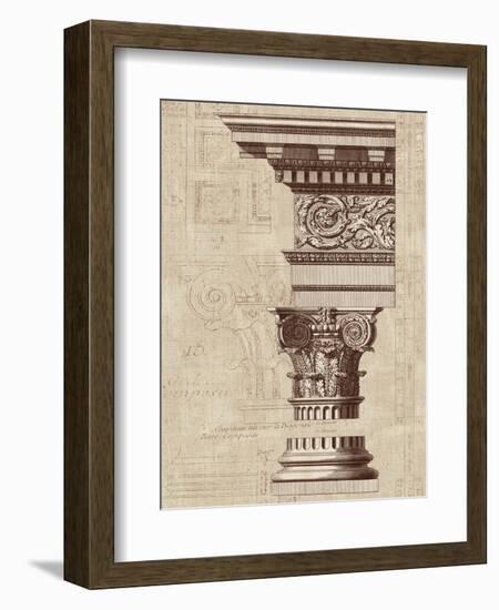 Architectural Rendering I Burlap-Hugo Wild-Framed Art Print