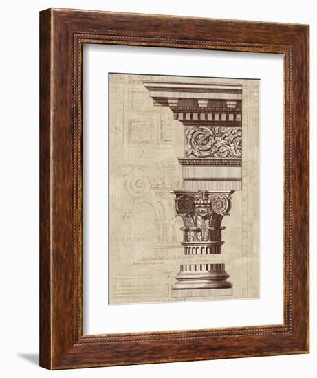 Architectural Rendering I Burlap-Hugo Wild-Framed Art Print