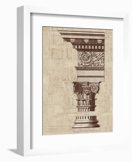 Architectural Rendering I Burlap-Hugo Wild-Framed Art Print