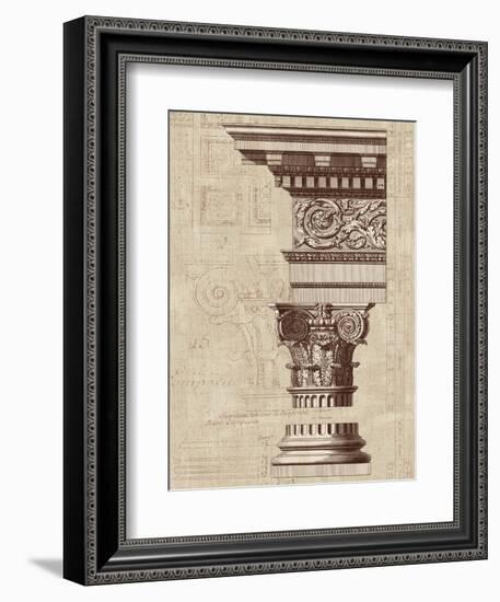 Architectural Rendering I Burlap-Hugo Wild-Framed Art Print