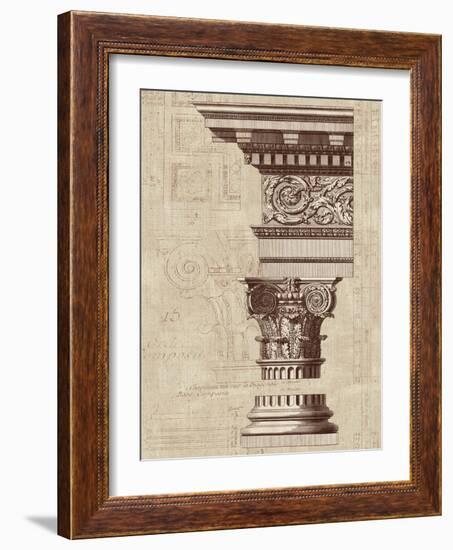 Architectural Rendering I Burlap-Hugo Wild-Framed Art Print