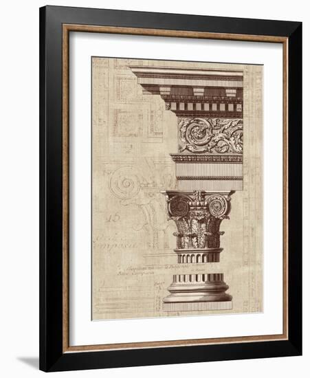 Architectural Rendering I Burlap-Hugo Wild-Framed Art Print